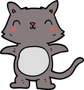 cartoon cat drawing png
