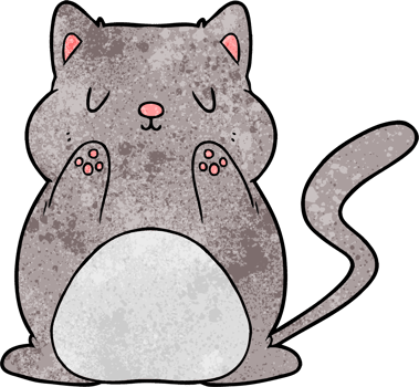 cartoon cat drawing png
