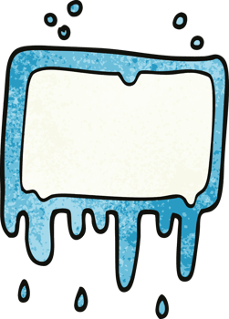 cartoon doodle dripping banner png