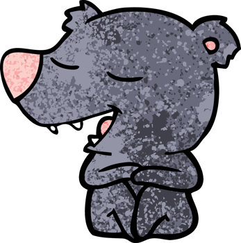 cartoon bear drawing png