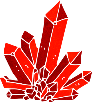 cartoon crystals drawing png