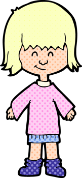 cartoon girl drawing png