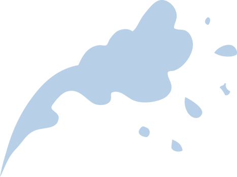 flat color illustration cartoon water splash png
