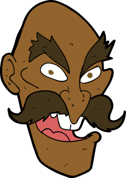 cartoon evil old man face png