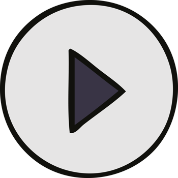 cute cartoon of a play button png