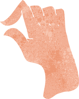 cartoon pinching hand symbol png