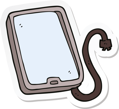 sticker of a cartoon computer tablet png