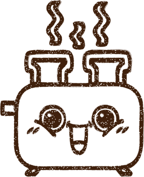 Toaster Charcoal Drawing png