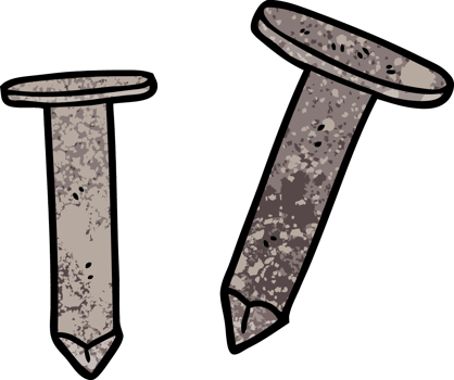 cartoon old nails png