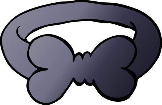 cartoon doodle black bow tie png
