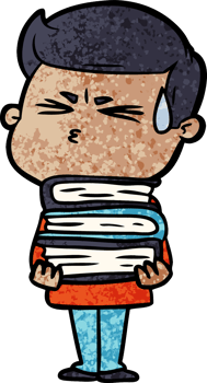 cartoon man sweating png