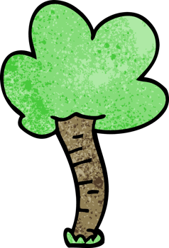 cartoon doodle tree png