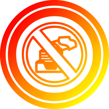 paperless office circular icon with warm gradient finish png