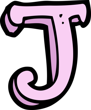 cartoon letter J png