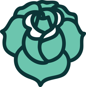 iconic tattoo style image of a flower png