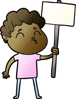 cartoon man pouting png