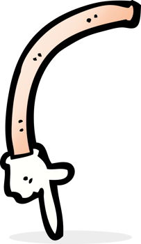 cartoon pointing arm png