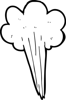hand drawn black and white cartoon steam design element png