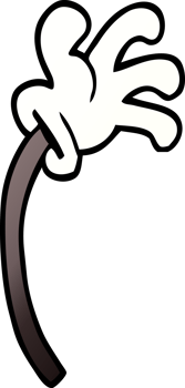 cartoon doodle of a hand gesture png