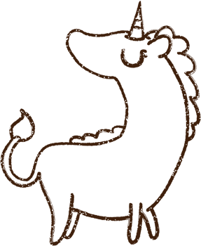 Unicorn Charcoal Drawing png