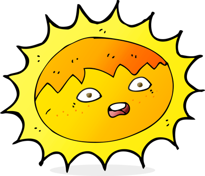 cartoon sun drawing png