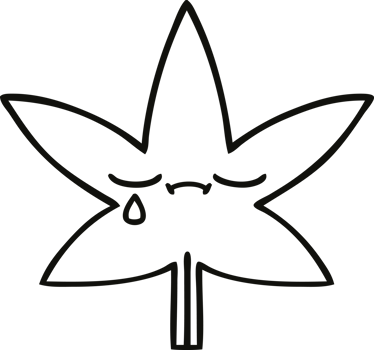 line drawing cartoon of a autumnal leaf png