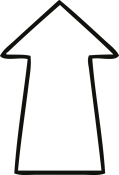 line drawing quirky cartoon arrow png