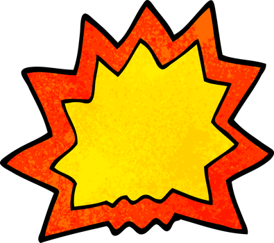 cartoon doodle of explosion png