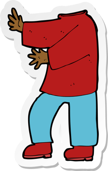 sticker of a cartoon male body png
