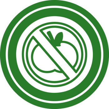 no healthy food circular icon symbol png