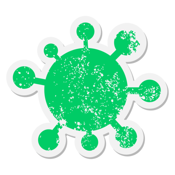 virus grunge sticker png