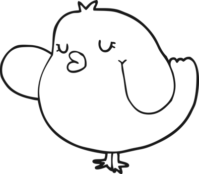 cartoon bird drawing png