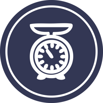 weighing scales circular icon symbol png