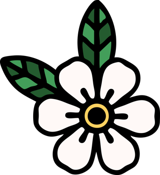 tattoo in traditional style of a flower png