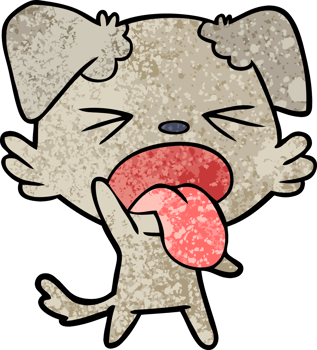 cartoon disgusted dog png