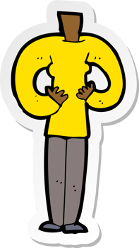 sticker of a cartoon female body png