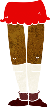 cartoon female legs png