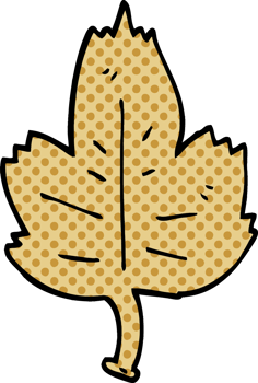cartoon doodle leaf png
