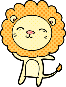 cartoon lion drawing png