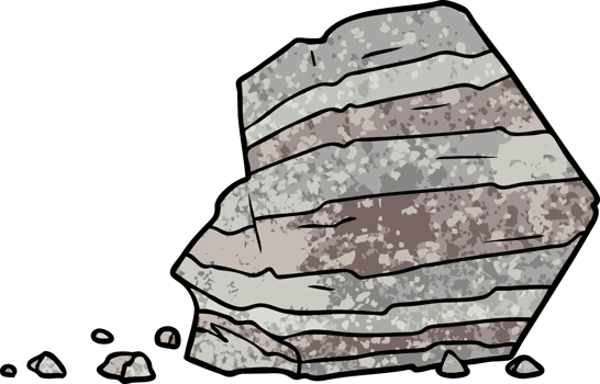 cartoon large rock drawing png