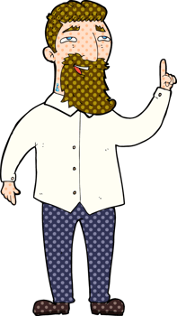cartoon bearded man png