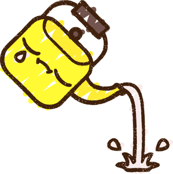 Pouring Kettle Chalk Drawing png