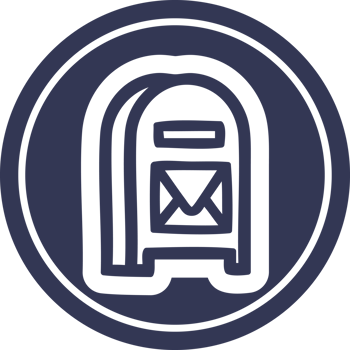 mail box circular icon png