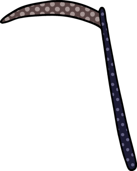 cartoon scythe drawing png