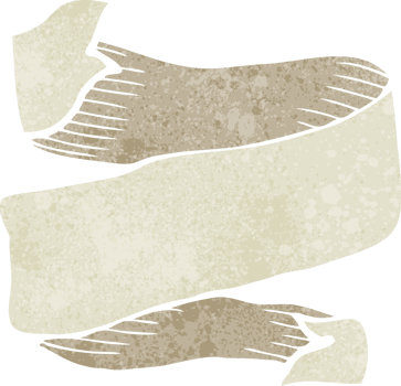 cartoon tattoo scroll banner png