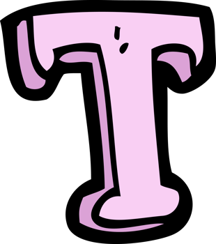 cartoon letter T png