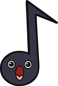 cute cartoon musical note png