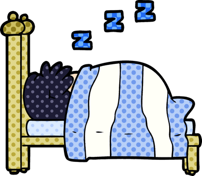 cartoon snoring person drawing png