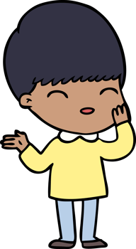 happy cartoon boy drawing png