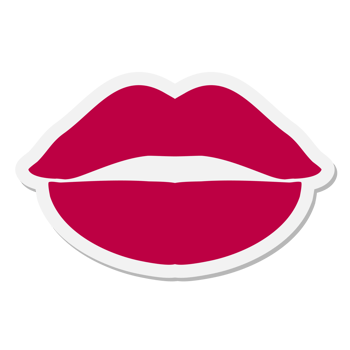 lipstick mark kiss sticker png